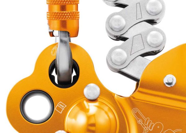 Khóa đu dây Petzl ZIGZAG PLUS Descender - ròng rọc tích hợp