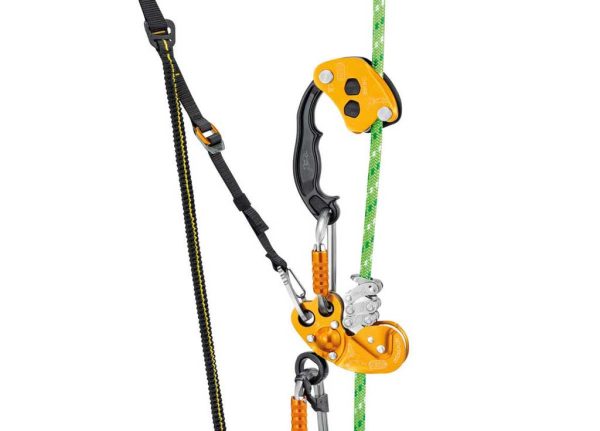 Khóa hãm phụ Petzl CHICANE Descender tương thích khóa đu dây Zigzag