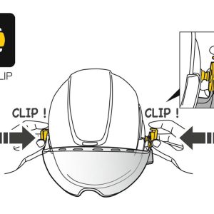 Kính chắn nón bảo hộ Petzl VIZIR cái đặt dễ dàng với EasyClip