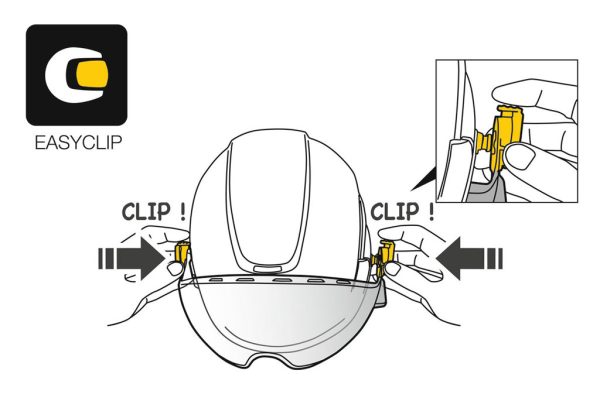 Kính chắn nón bảo hộ Petzl VIZIR cái đặt dễ dàng với EasyClip