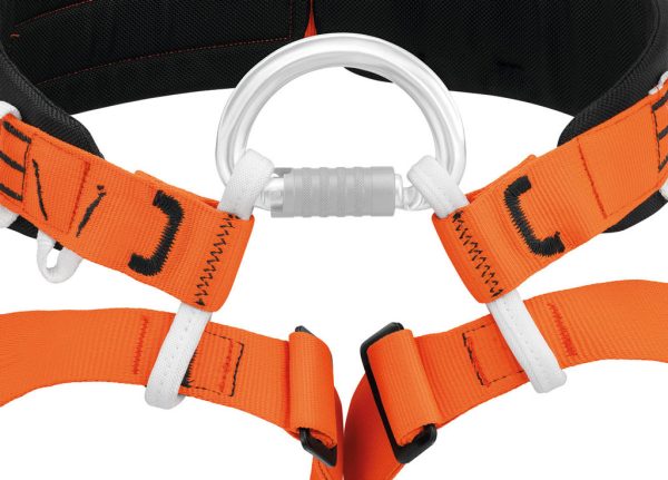 Điểm kết nối thấp của đai thám hiểm hang động Petzl AVEN giúp việc leo lên dễ dàng