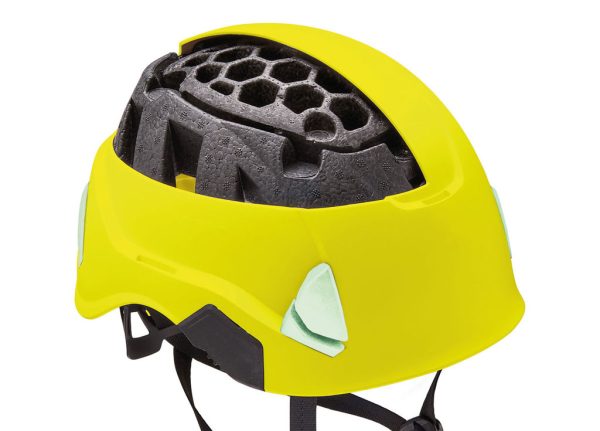 Nón bảo hiểm Petzl STRATO VENT HI-VIZ cấu trúc lớp lót hai phần EPP và EPS