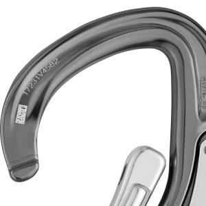 Móc an toàn Petzl EASHOOK OPEN mặt cắt chữ H giúp tăng cường tải và giảm trọng lượng, đồng thời bảo vệ mã hiệu