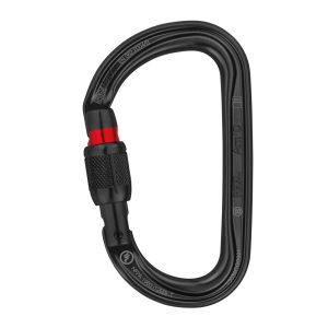 Móc khóa Petzl Am’D Carabiner Screw-Lock Black with red band