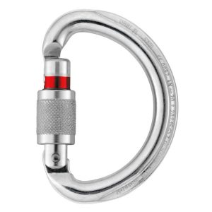 Móc khóa Petzl OMNI Carabiner Screw-Lock có chỉ báo mở cổng Đỏ