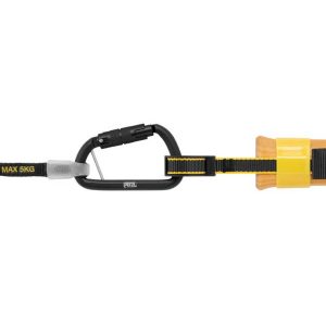 Dây giữ dụng cụ Petzl TOOLINK S và TOOLTAPE giữ dụng cụ nặng đến 2.3kg chắc chắn với đầu siết