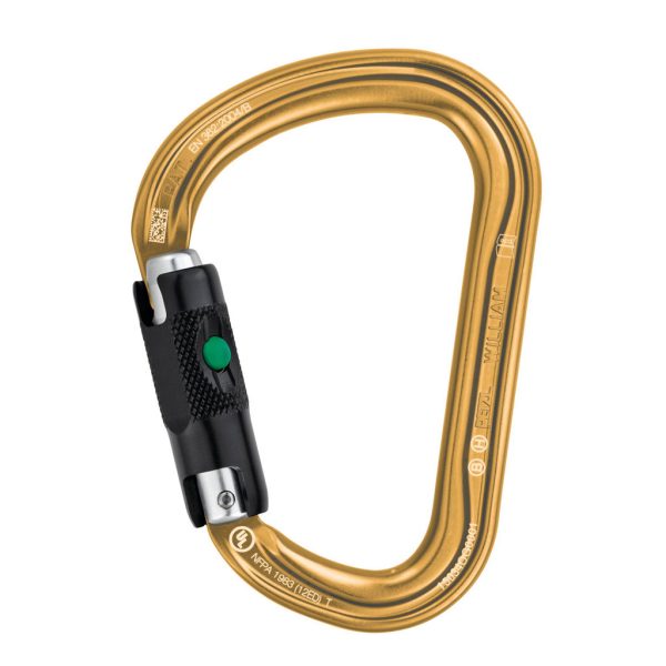 Móc khóa Petzl WILLIAM Carabiner Gold Ball-Lock