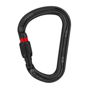 Móc khóa Petzl WILLIAM Carabiner Black Screw-Lock