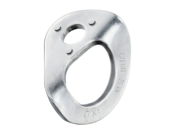 Móc treo bu lông Petzl COEUR STAINLESS có chốt chống xoay ở mặt sau