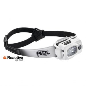 Đèn chạy bộ Petzl SWIFT RL 1100 lumens rechargeable multi-sport headlamp White