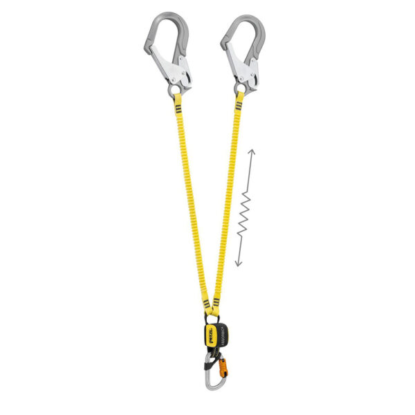 Dây an toàn Petzl ABSORBICA -Y MGO International Version - Double lanyard with integrated energy absorber and MGO connectors